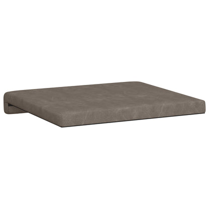 vidaXL Bench Cushion 4 pcs Faux Leather Grey Depth 35 cm
