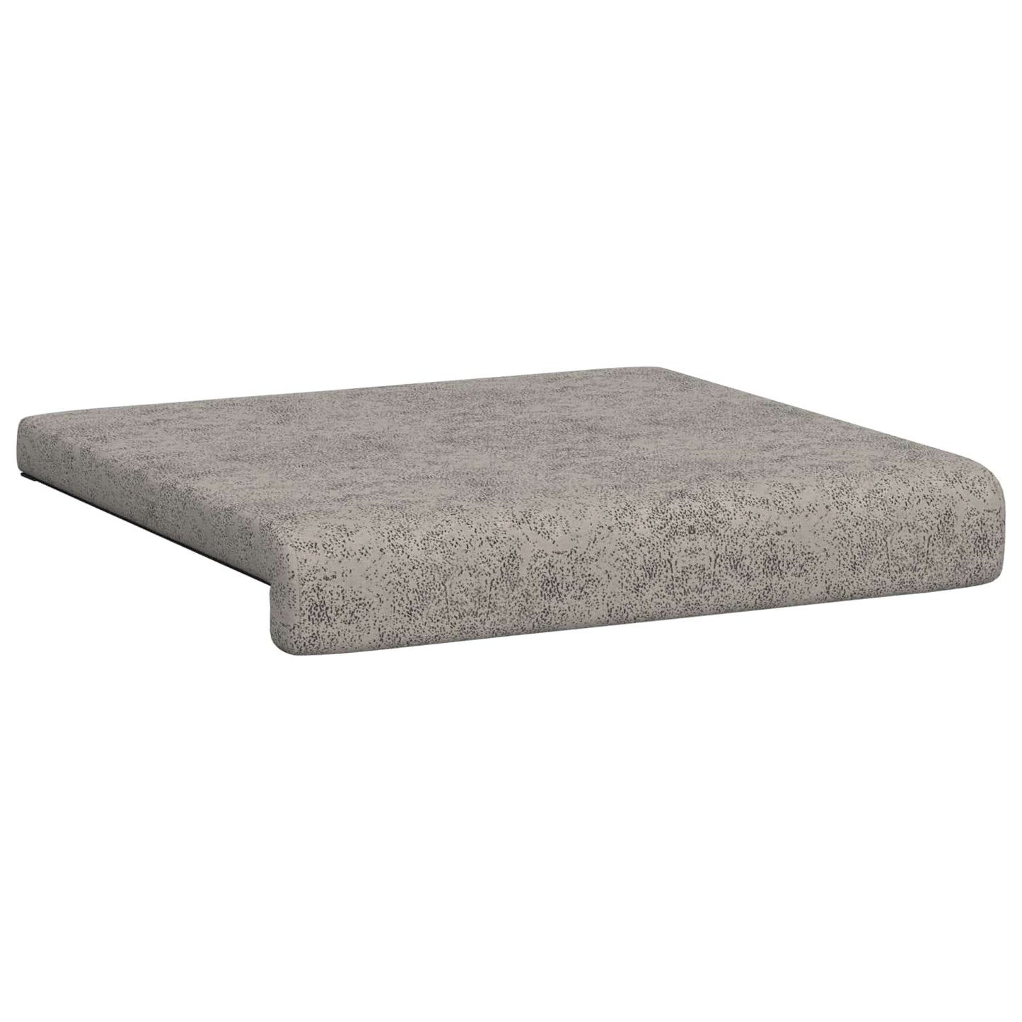 vidaXL Bench Cushion 4 pcs Faux Suede Fabric Light Grey Depth 35 cm
