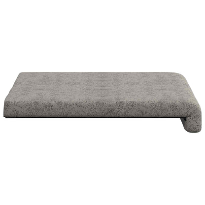 vidaXL Bench Cushion 4 pcs Faux Suede Fabric Light Grey Depth 35 cm