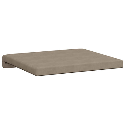 vidaXL Bench Cushion 4 pcs Microfiber Taupe Depth 35 cm