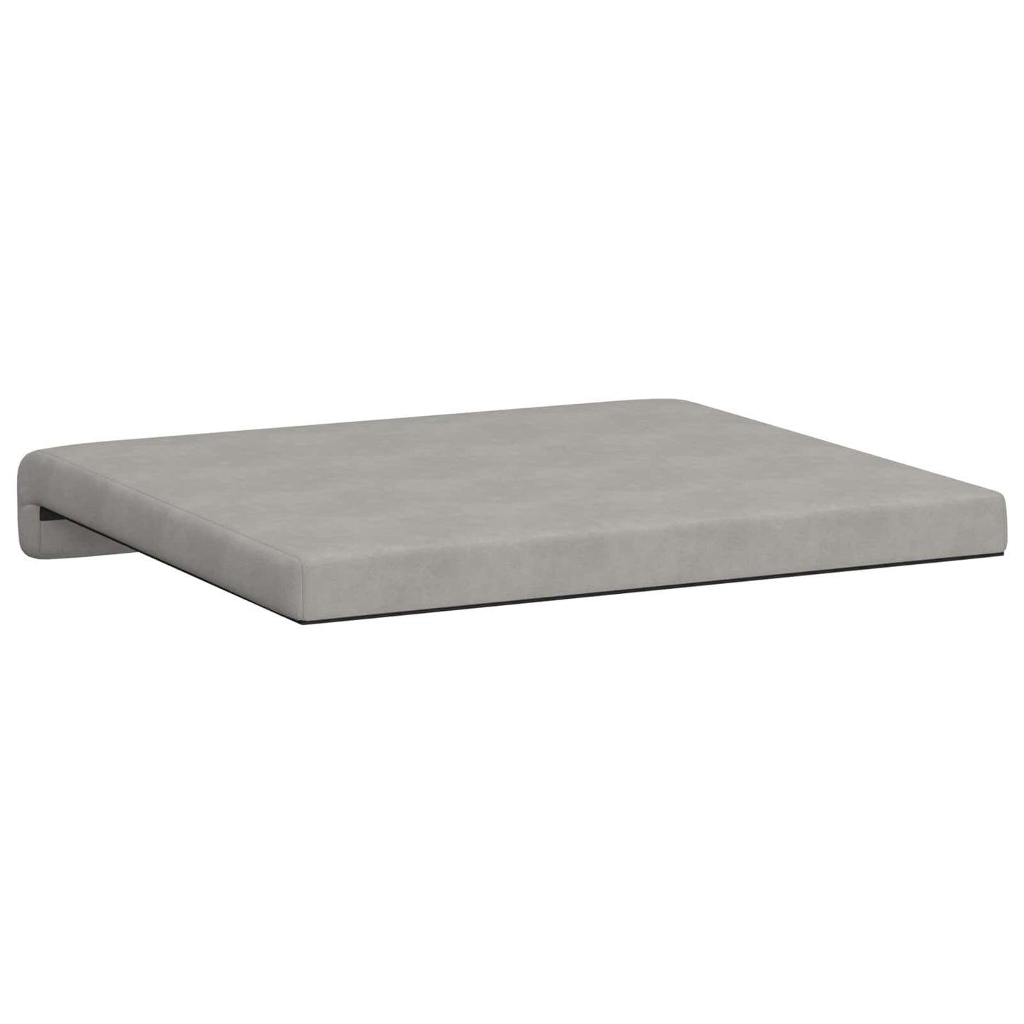 vidaXL Bench Cushion 4 pcs Microfiber Light Grey Depth 35 cm