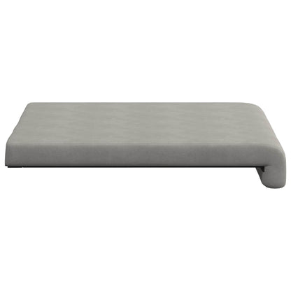 vidaXL Bench Cushion 4 pcs Microfiber Light Grey Depth 35 cm