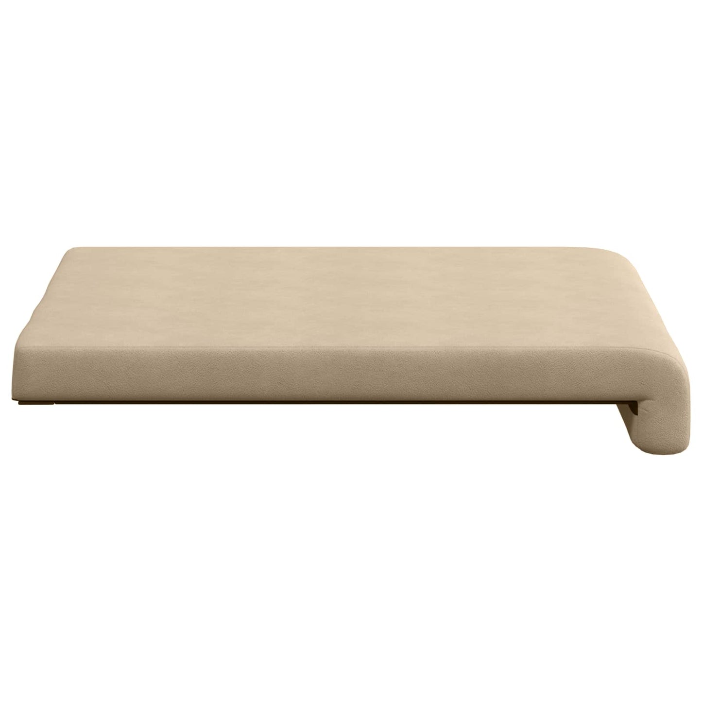 vidaXL Bench Cushion 4 pcs Microfiber Cream Depth 35 cm