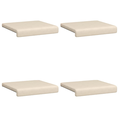 vidaXL Bench Cushion 4 pcs Microfiber Beige Depth 35 cm