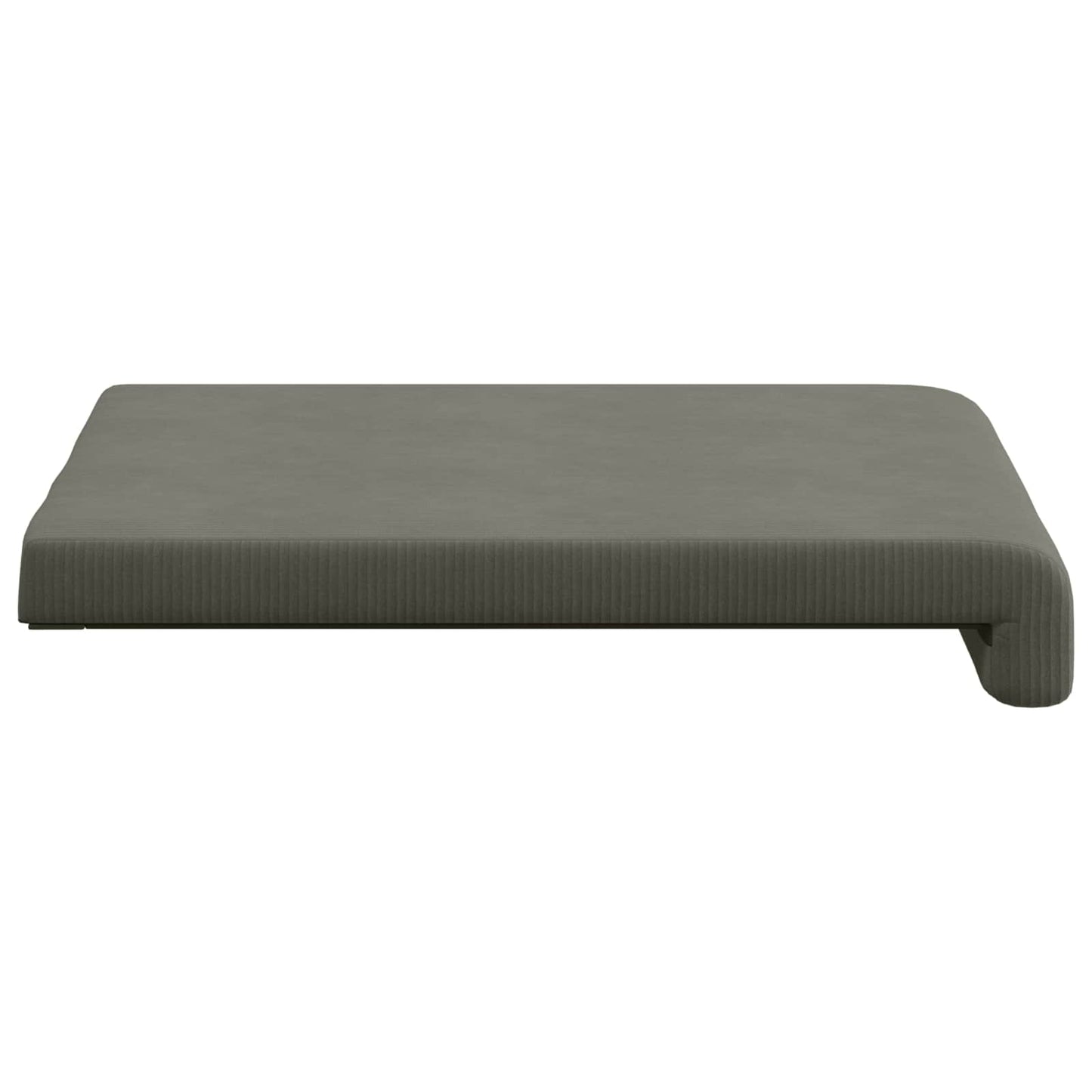vidaXL Bench Cushion 4 pcs Corduroy Light Grey Depth 35 cm