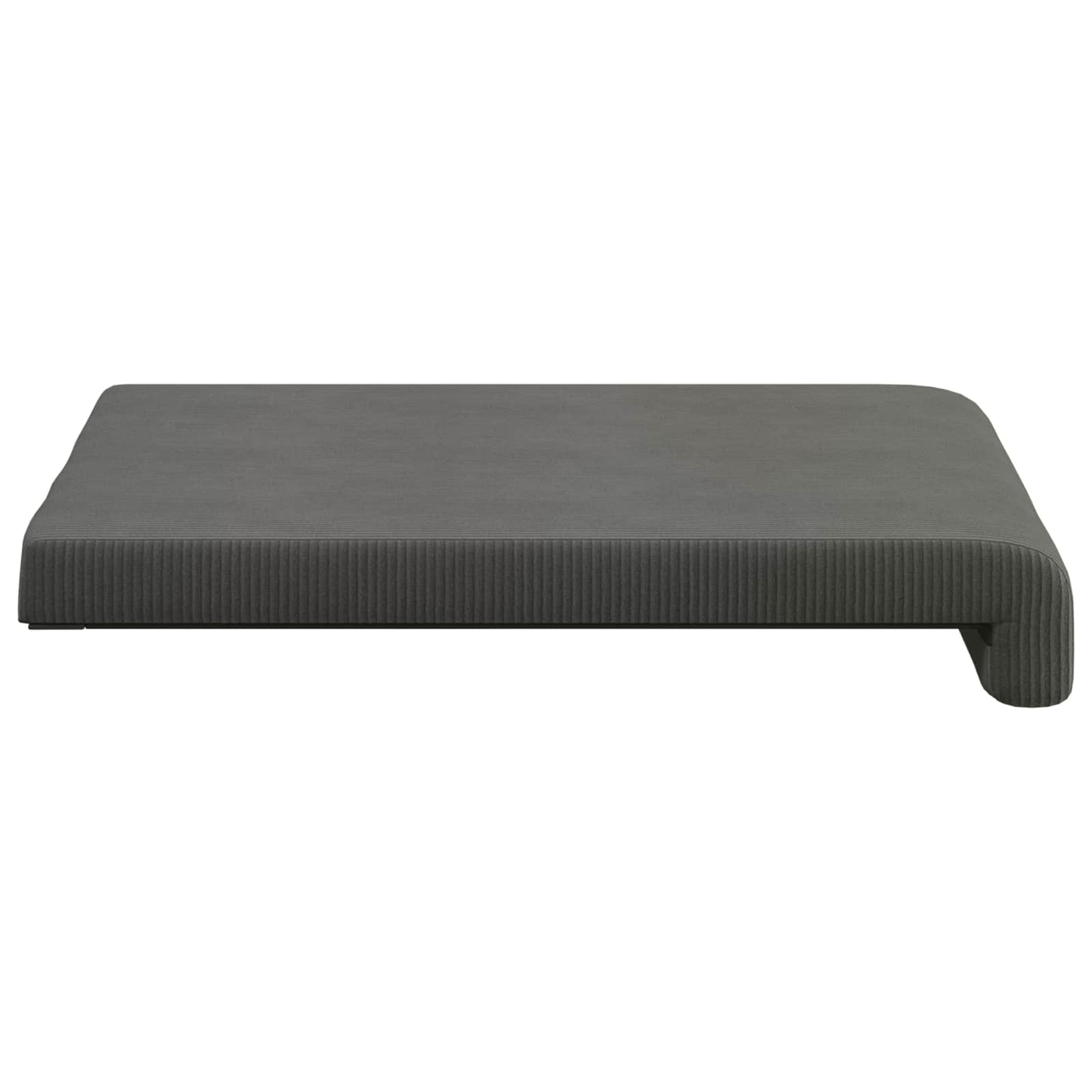 vidaXL Bench Cushion 4 pcs Corduroy Dark Grey Depth 35 cm