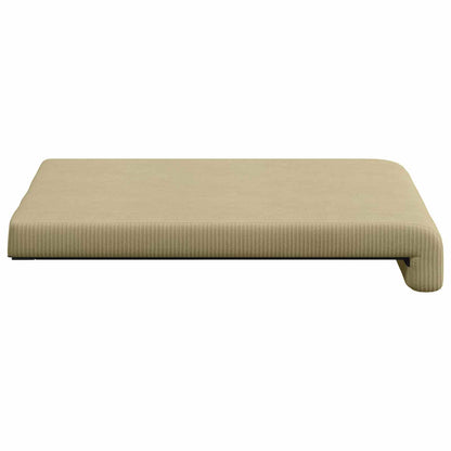 vidaXL Bench Cushion 4 pcs Corduroy Grey Green Depth 35 cm