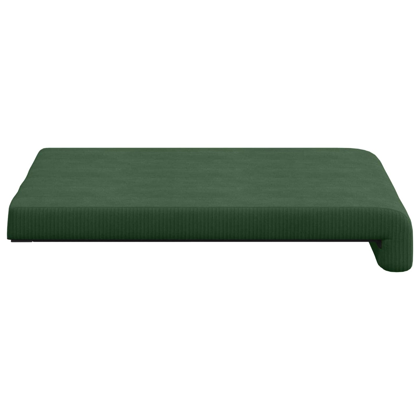 vidaXL Bench Cushion 4 pcs Corduroy Dark Green Depth 35 cm