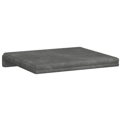 vidaXL Bench Cushion 4 pcs Plush Corduroy Light Grey Depth 35 cm