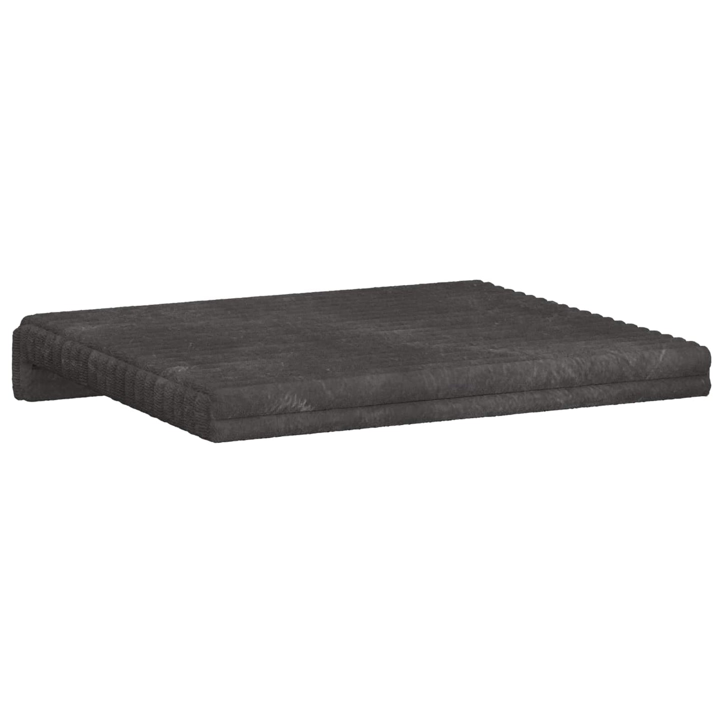 vidaXL Bench Cushion 4 pcs Plush Corduroy Dark Grey Depth 35 cm