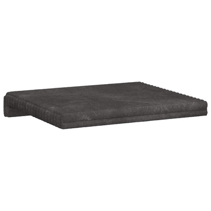 vidaXL Bench Cushion 4 pcs Plush Corduroy Dark Grey Depth 35 cm
