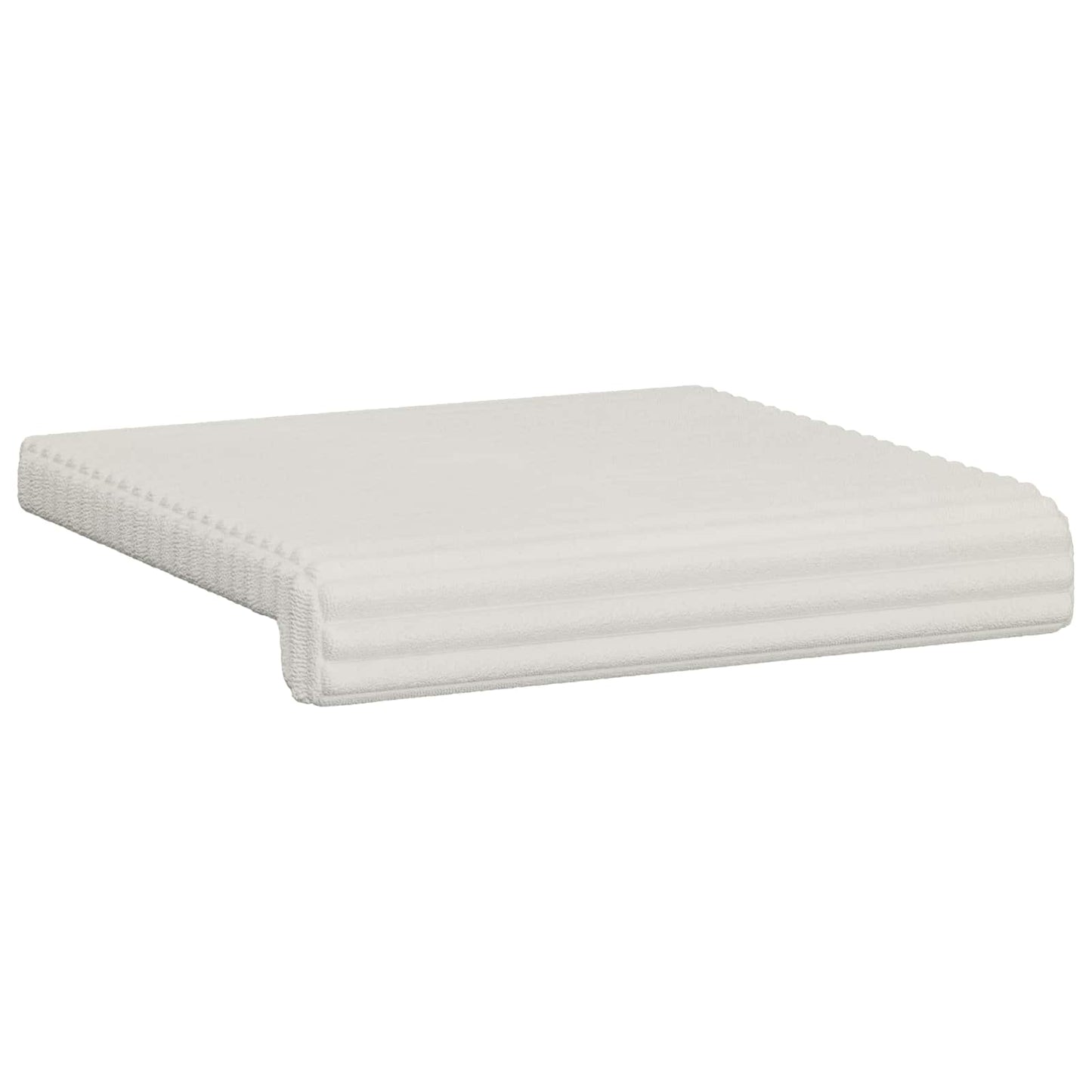 vidaXL Bench Cushion 4 pcs Plush Corduroy Cream Depth 35 cm