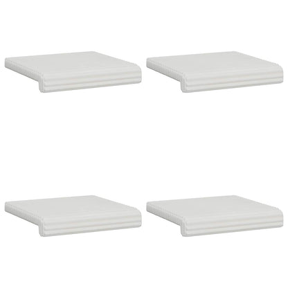 vidaXL Bench Cushion 4 pcs Plush Corduroy Cream Depth 35 cm