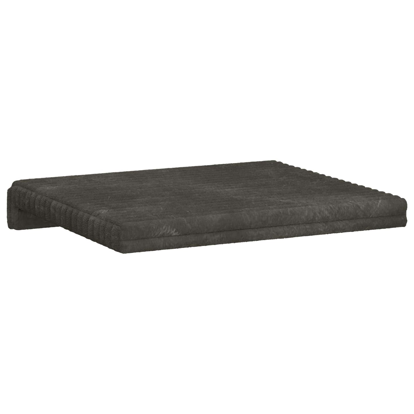vidaXL Bench Cushion 4 pcs Plush Corduroy Anthracite Depth 35 cm
