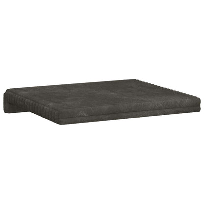 vidaXL Bench Cushion 4 pcs Plush Corduroy Anthracite Depth 35 cm