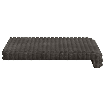 vidaXL Bench Cushion 4 pcs Plush Corduroy Anthracite Depth 35 cm