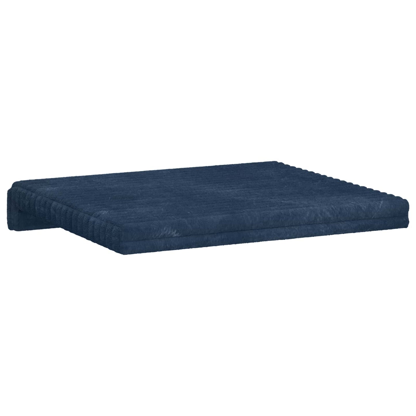 vidaXL Bench Cushion 4 pcs Plush Corduroy Navy Blue Depth 35 cm