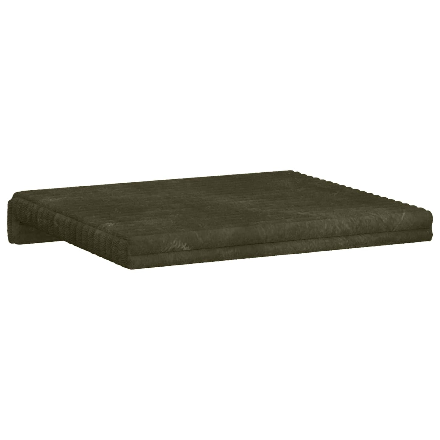vidaXL Bench Cushion 4 pcs Plush Corduroy Green Depth 35 cm