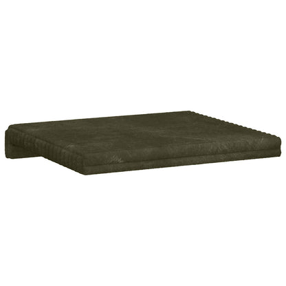 vidaXL Bench Cushion 4 pcs Plush Corduroy Green Depth 35 cm
