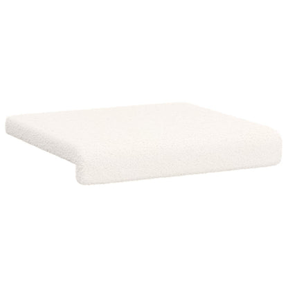 vidaXL Bench Cushion 4 pcs Sherpa Fabric Cream Depth 35 cm