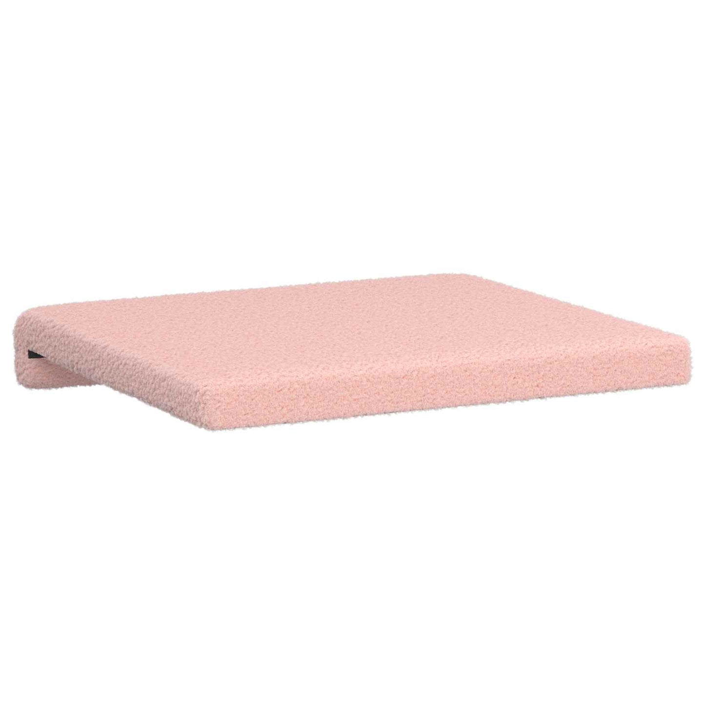 vidaXL Bench Cushion 4 pcs Sherpa Fabric Pink Depth 35 cm
