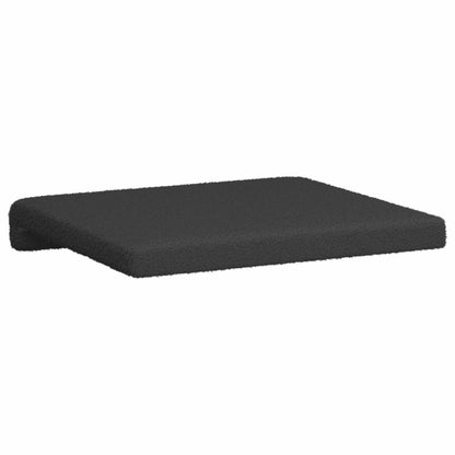 vidaXL Bench Cushion 4 pcs Sherpa Fabric Dark Grey Depth 35 cm