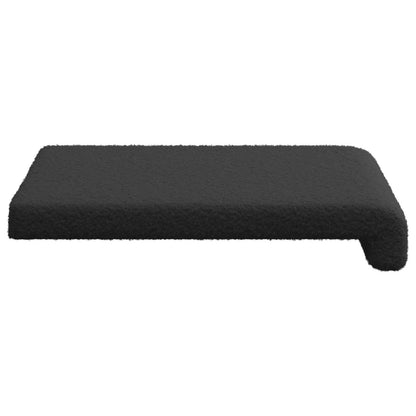 vidaXL Bench Cushion 4 pcs Sherpa Fabric Dark Grey Depth 35 cm