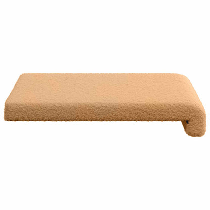 vidaXL Bench Cushion 4 pcs Sherpa Fabric Beige Depth 35 cm