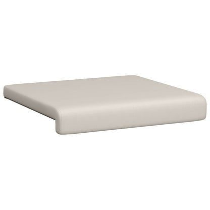 vidaXL Bench Cushion 4 pcs Textured Velvet Oatmeal Depth 35 cm