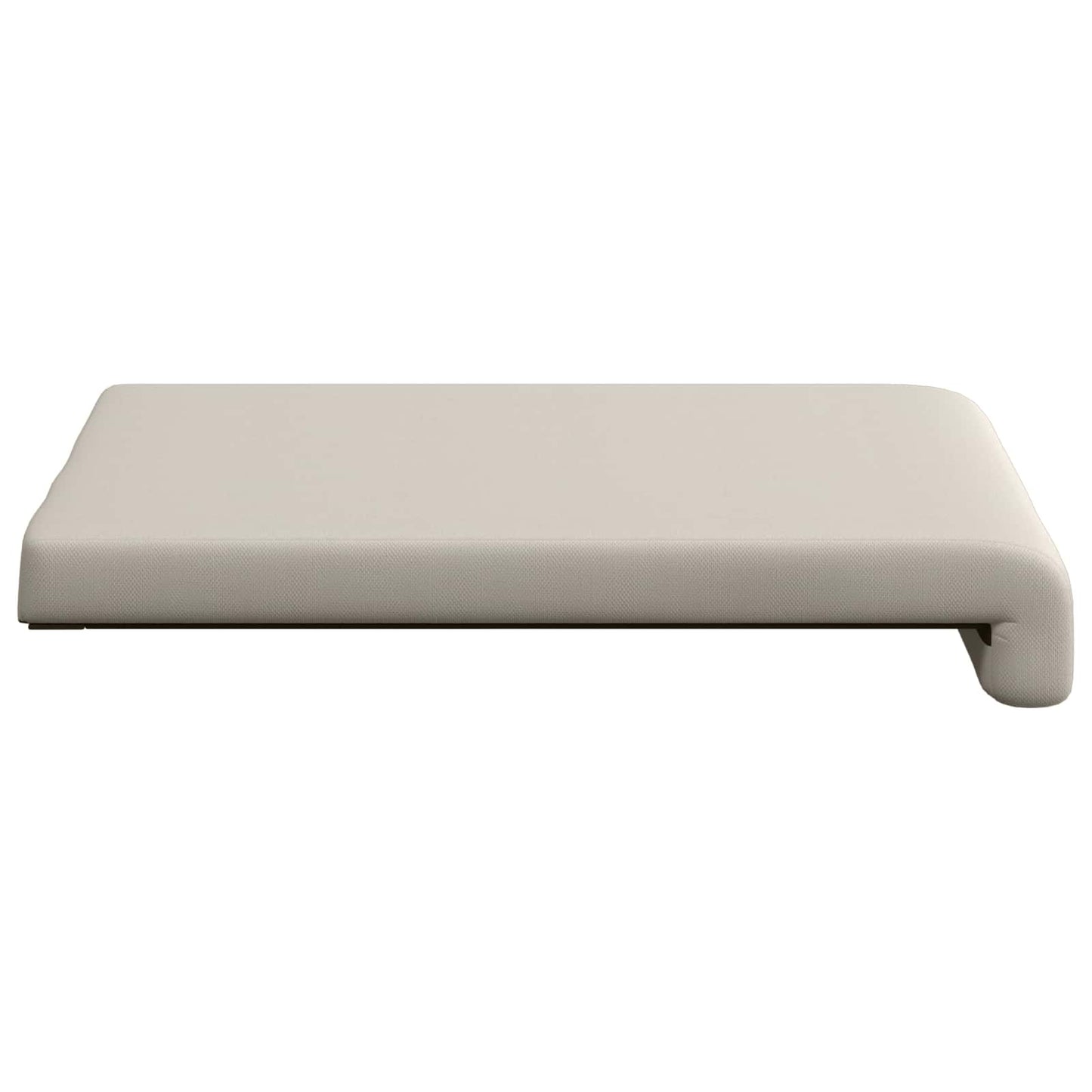 vidaXL Bench Cushion 4 pcs Textured Velvet Oatmeal Depth 35 cm