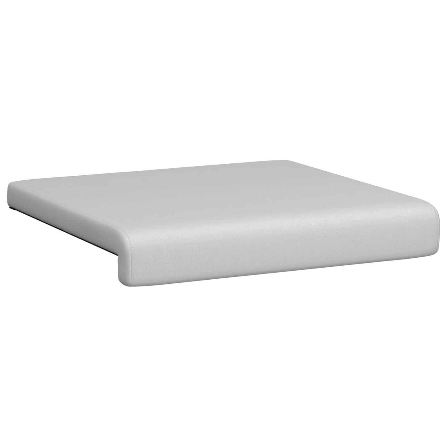 vidaXL Bench Cushion 4 pcs Textured Velvet Light Grey Depth 35 cm