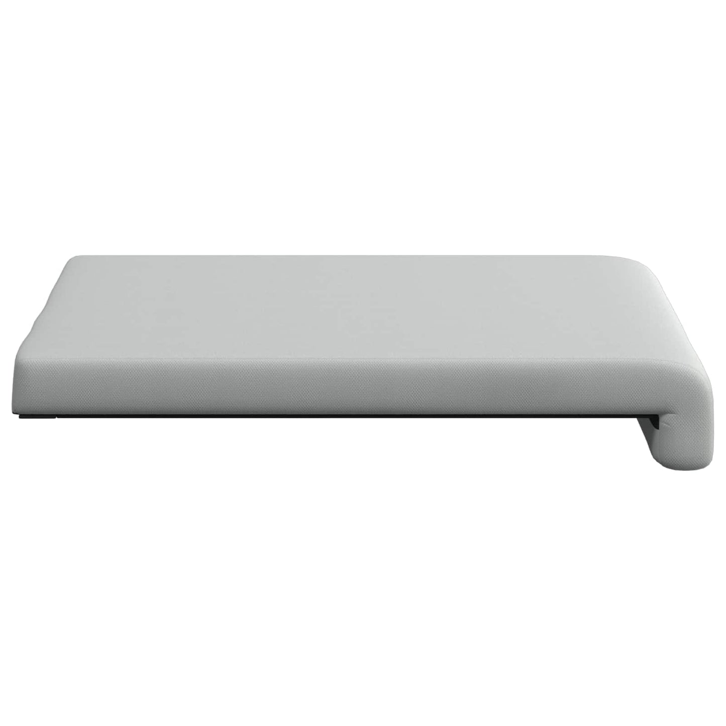 vidaXL Bench Cushion 4 pcs Textured Velvet Light Grey Depth 35 cm