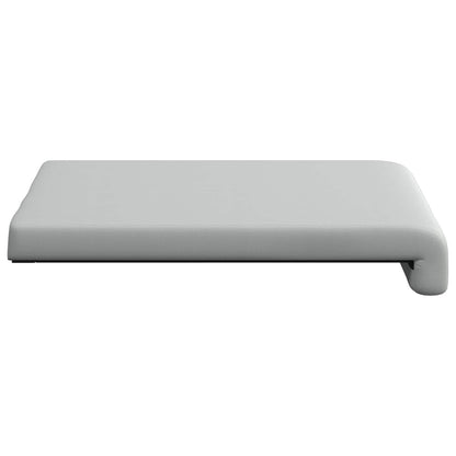vidaXL Bench Cushion 4 pcs Textured Velvet Light Grey Depth 35 cm