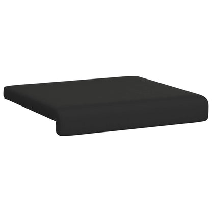 vidaXL Bench Cushion 4 pcs Textured Velvet Black Depth 35 cm