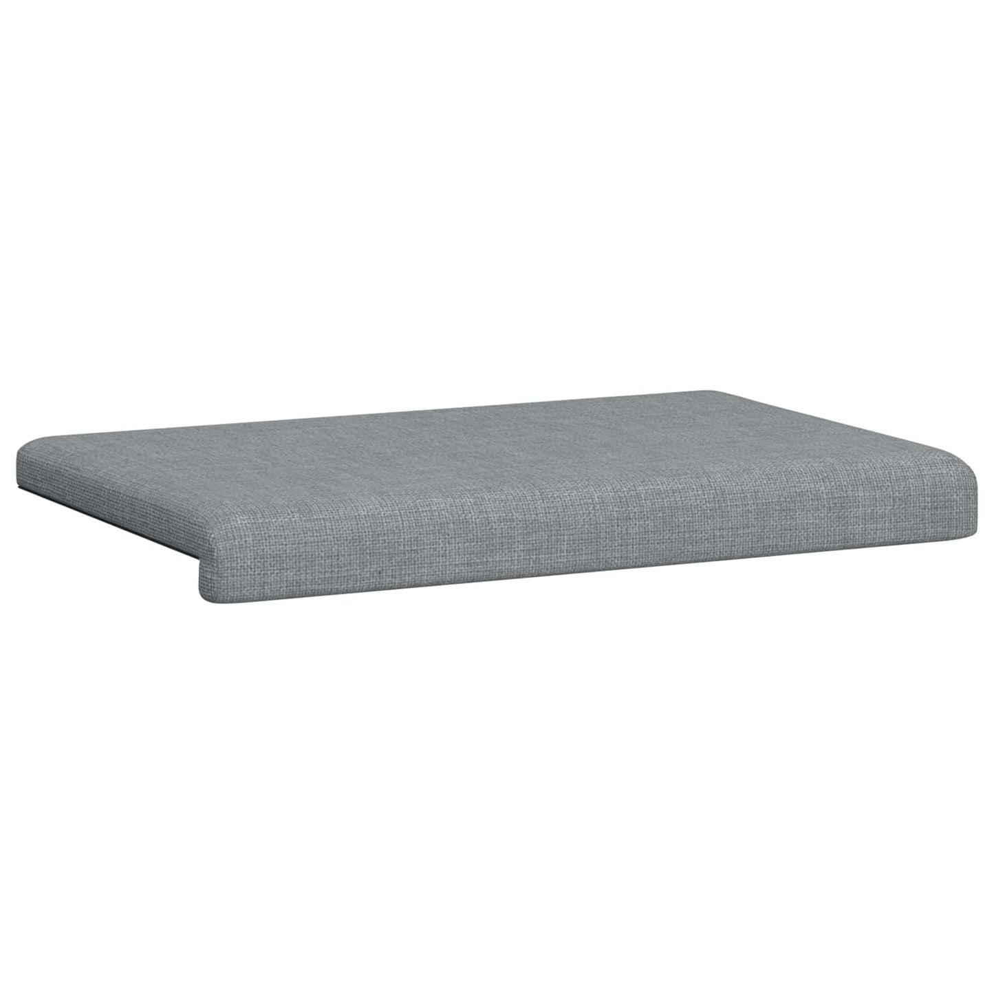 vidaXL Bench Cushion Fabric Light Grey Depth 35 cm