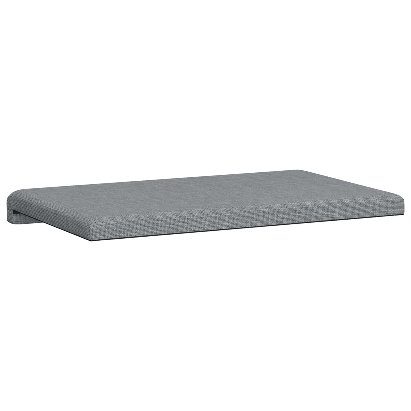 vidaXL Bench Cushion Fabric Light Grey Depth 35 cm