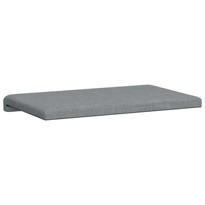 vidaXL Bench Cushion Fabric Light Grey Depth 35 cm
