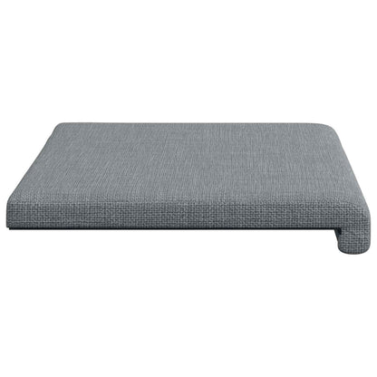 vidaXL Bench Cushion Fabric Light Grey Depth 35 cm