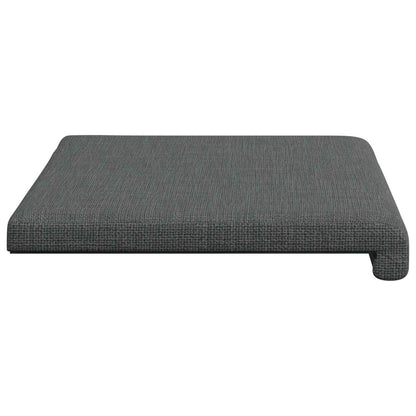 vidaXL Bench Cushion Fabric Dark Grey Depth 35 cm