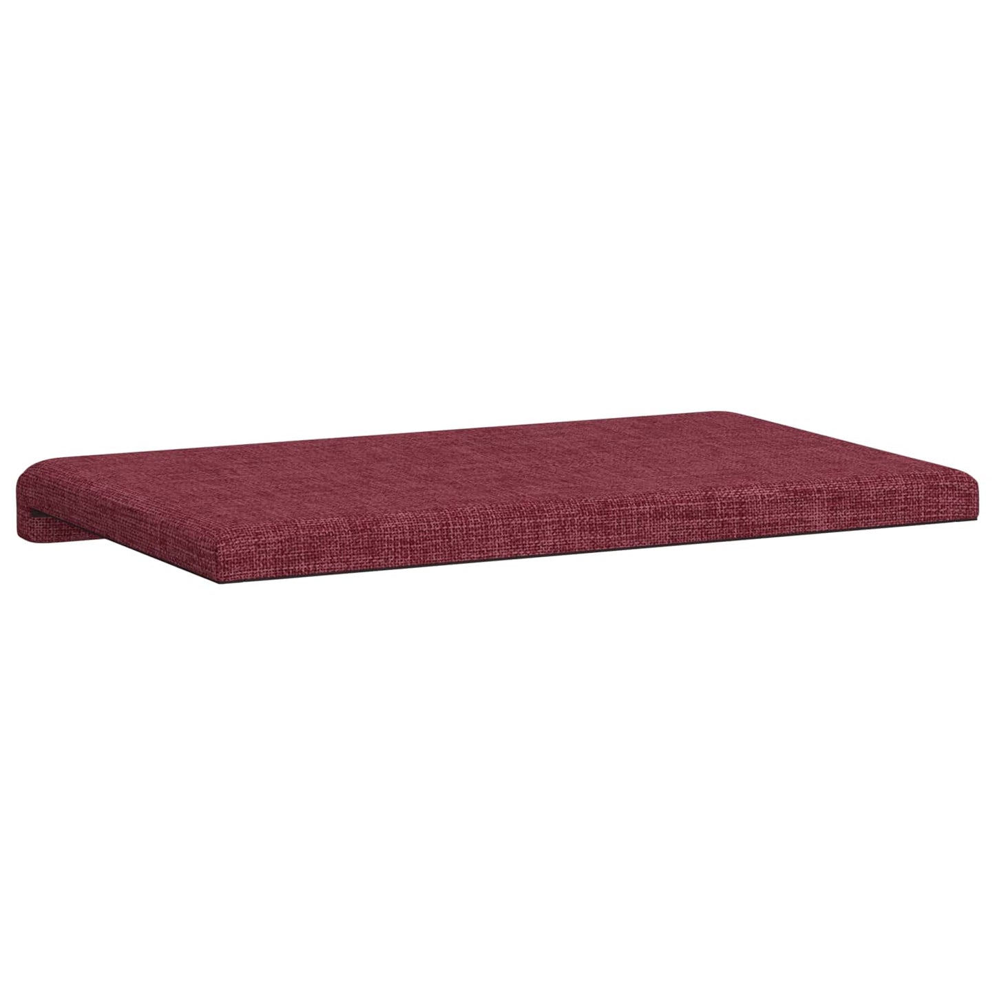 vidaXL Bench Cushion Fabric Wine Red Depth 35 cm
