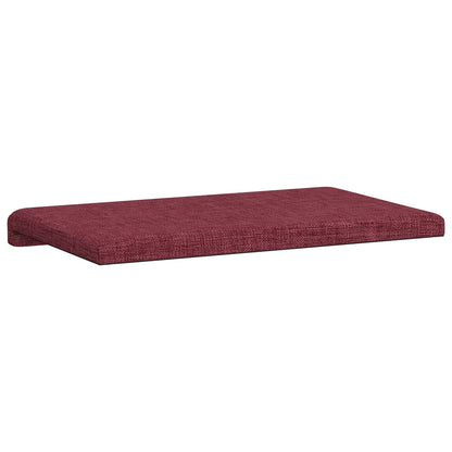 vidaXL Bench Cushion Fabric Wine Red Depth 35 cm