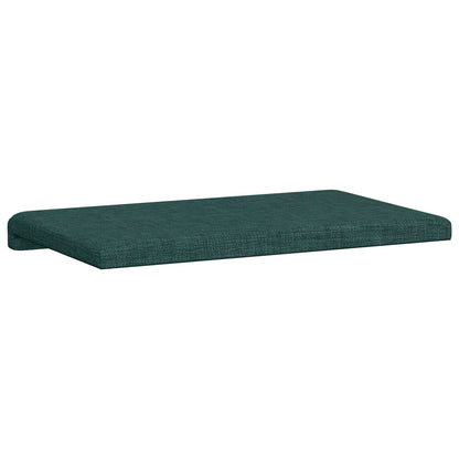 vidaXL Bench Cushion Fabric Dark Green Depth 35 cm