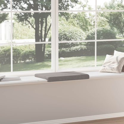 vidaXL Bench Cushion Fabric Taupe Depth 35 cm