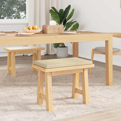vidaXL Bench Cushion Fabric Cream Depth 35 cm