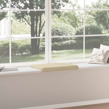 vidaXL Bench Cushion Fabric Cream Depth 35 cm