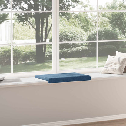 vidaXL Bench Cushion Fabric Blue Depth 35 cm