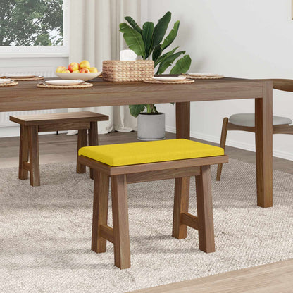 vidaXL Bench Cushion Fabric Light Yellow Depth 35 cm