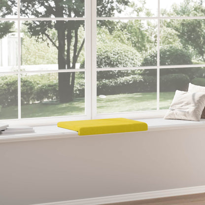 vidaXL Bench Cushion Fabric Light Yellow Depth 35 cm