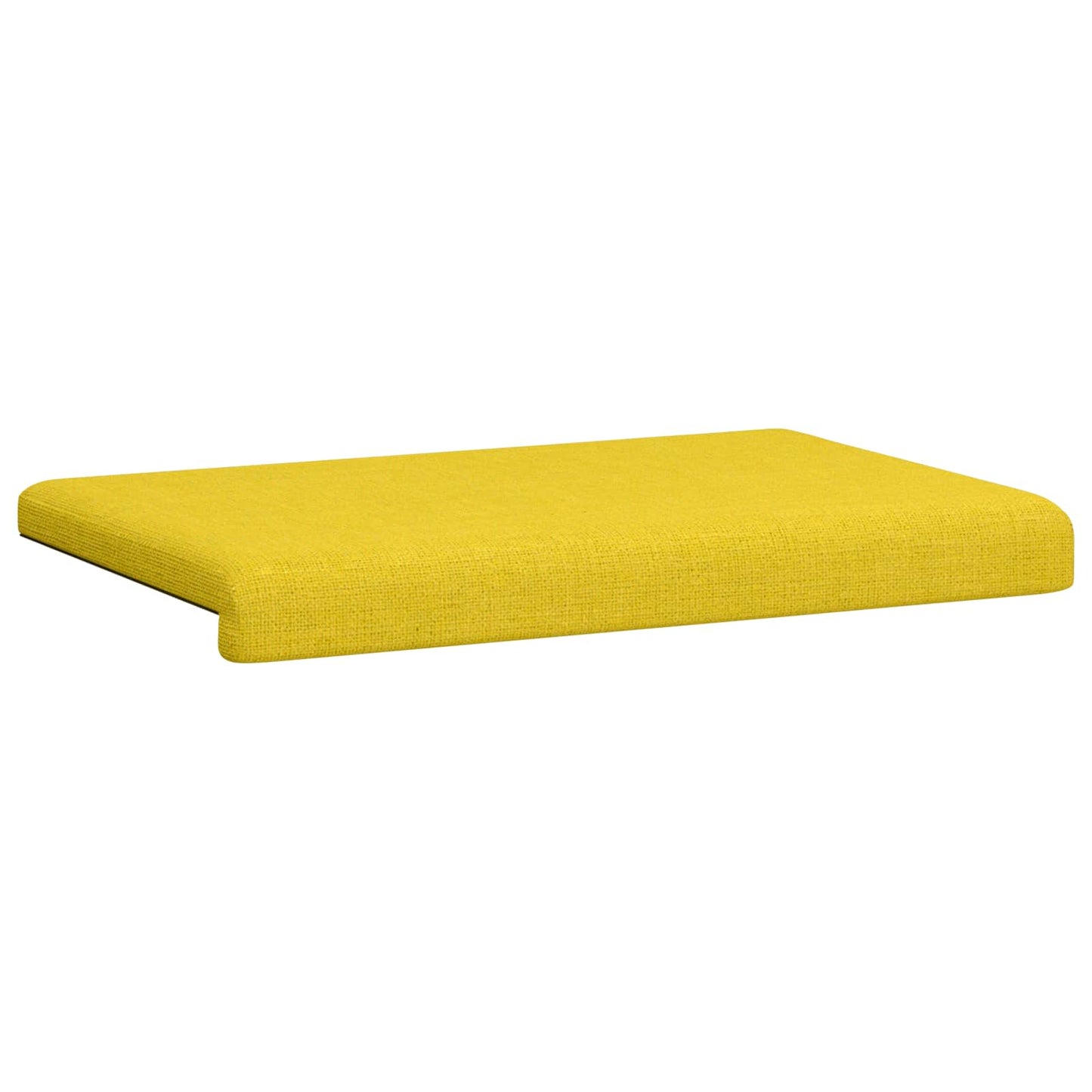 vidaXL Bench Cushion Fabric Light Yellow Depth 35 cm