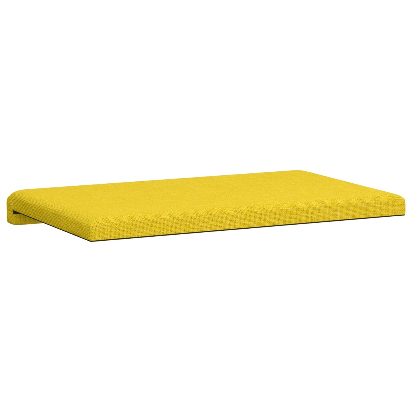 vidaXL Bench Cushion Fabric Light Yellow Depth 35 cm